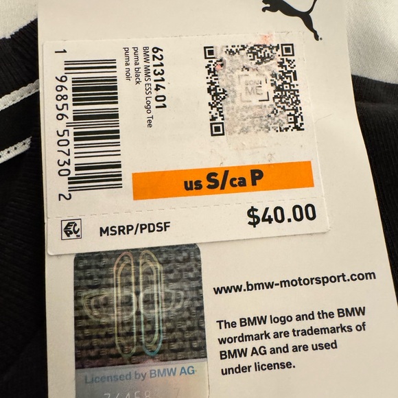 Men's PUMA BMW Motorsport Essential Logo Tee & Men's PUMA BMW Race Pants bundle - Picture 6 of 14